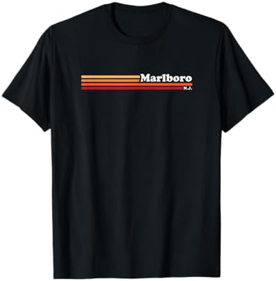Amazon.com: Mens Vintage 1980s Graphic Style Marlboro New Jersey